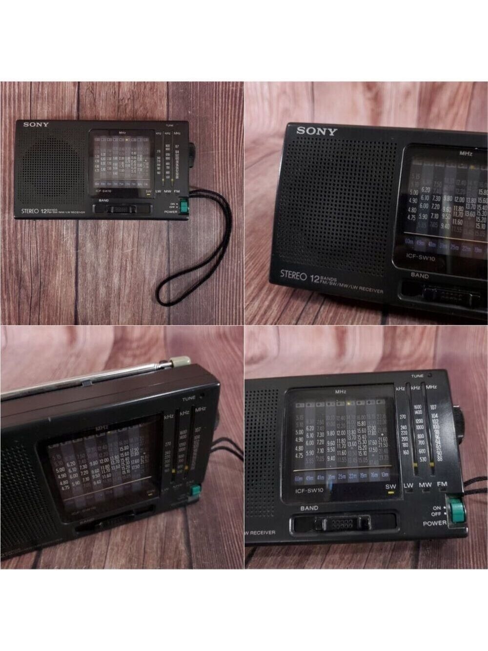 *FLAWS* Sony 12 Band Worldwide Portable Receiver LW/MW/FM/SW ICF-SW10 Works - Picture 8 of 17